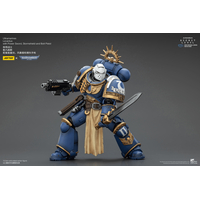 Warhammer 40K Ultramarines Levantus with Power Sword, Stormshield and Bolt Pistol Action Figure JoyToy JT02793